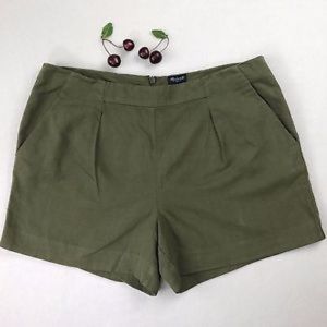 Madewell Army Green High-waist Shorts